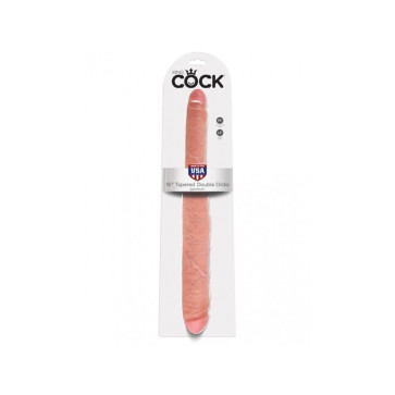 KING COCK: 16" TAPERED DOUBLE DILDO - FLESH COLOR