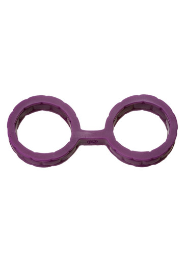 Doc Johnson Bondage Silicon Cuffs Large, purple