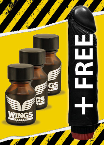Wings Black Extreme + DILDO FREE (SI-10301)