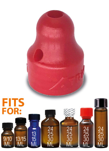 XTRM Booster Small, Poppers Inhaler for Most Bottles, Red, Ø 2 cm (0,8 in)