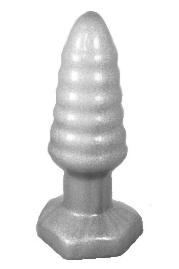 HIDDEN DESIRE Butt Plug Screwhead, Silver, Medium, 10 cm (3,9 in), Ø 4,5 cm (1,8 in)