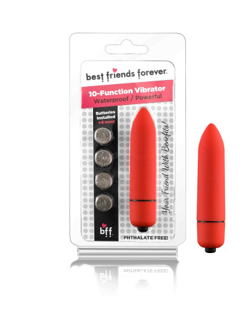 SI  BFF Bullet with Vibration, Waterproof, 6,35 cm (2,5 in), Red