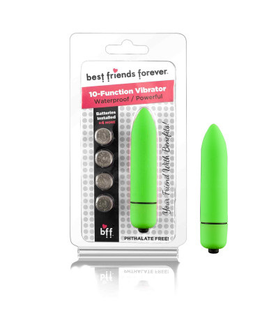 SI  BFF Bullet with Vibration, Waterproof, 8 cm (3,2 in), Green