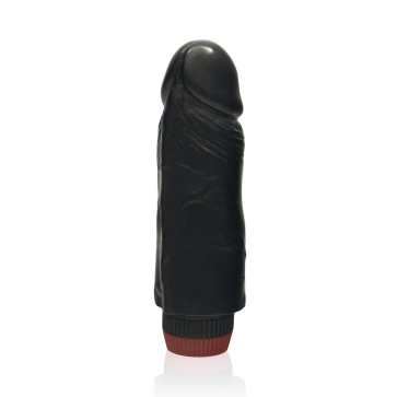 SI IGNITE Cock Dong with Vibration, Vinyl, Black, 15 cm (6 in), Ø 4,4 cm (1,7 in)