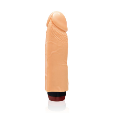 SI IGNITE Cock Dong with Vibration, Vinyl, Flesh, 18 cm (7 in), Ø 4,4 cm (1,7 in)