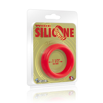SI IGNITE Wide Silicone Donut 3,8 cm (1,5 in), Red