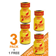 RUSH Poppers "Smartpack" | 3er-Box plus 1 Rush 'gratis' 