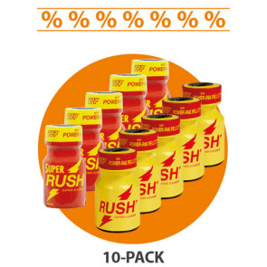 Rush Mix Poppers - 9ml "Cleverpack" | Pentyl 10er-Mix-Box minus 15%