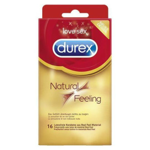 DUREX Natural Feeling, Latexfree, 20 cm (7,8 in), 16 Condoms