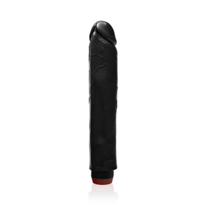 SI IGNITE Cock Dong with Vibration, Vinyl, Black, 26 cm (10 in), Ø 4,5 cm (1,75 in)