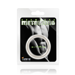 SI IGNITE Seamless Metal Cockring, 3,8 cm (1,5 in)
