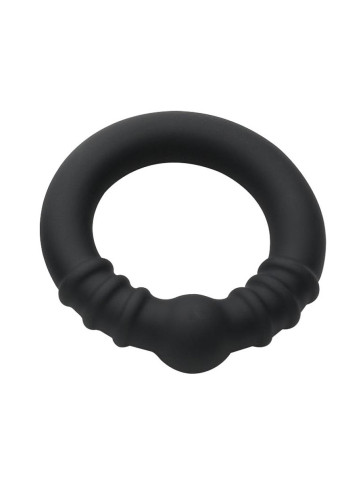Silicone Steel Fusion Ring Holeshot Black Large